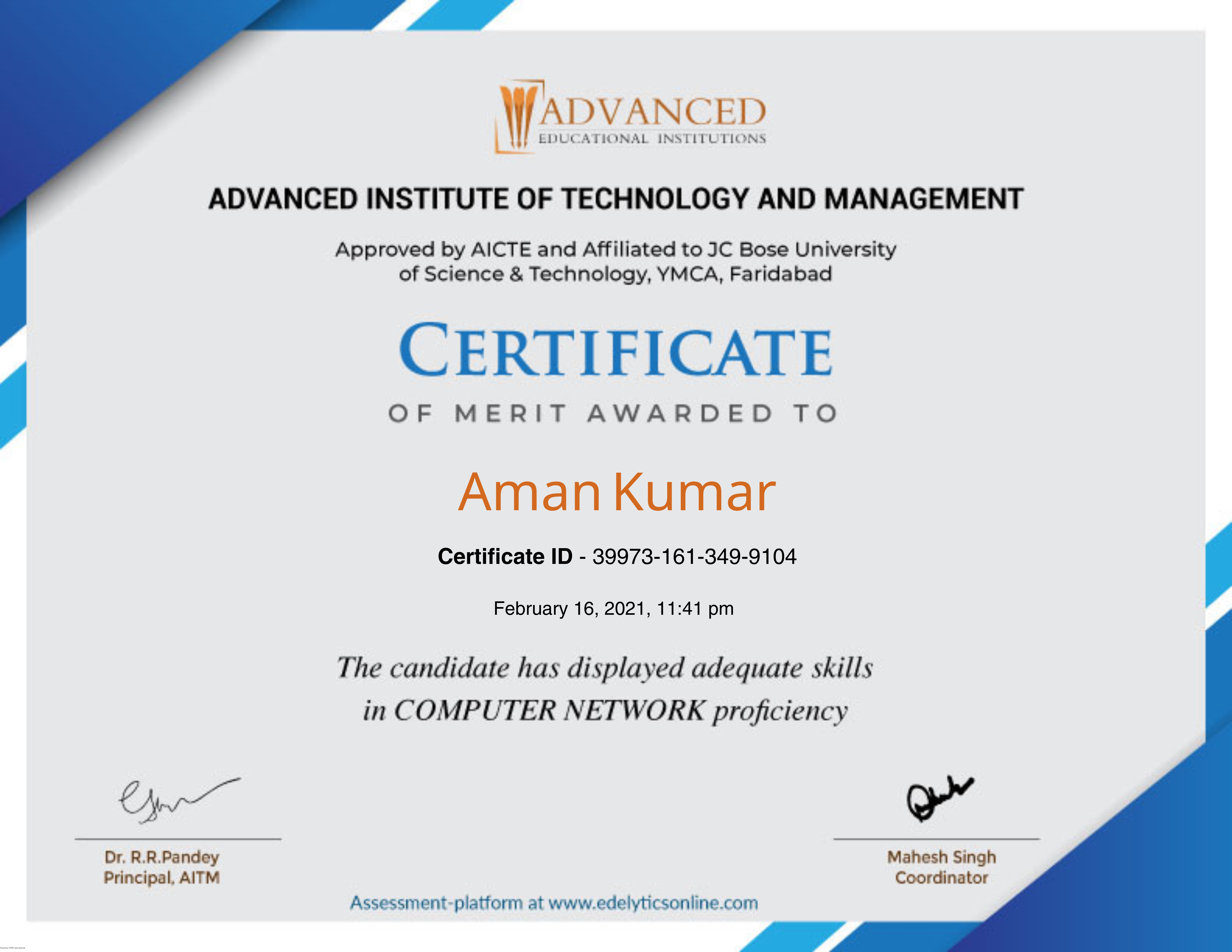 Web Accessibility Certificate